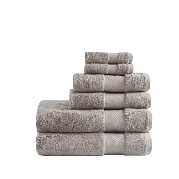 Turkish Cotton 6 Piece Bath Towel Set - Image 2