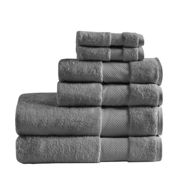 Turkish Cotton 6 Piece Bath Towel Set - Image 8