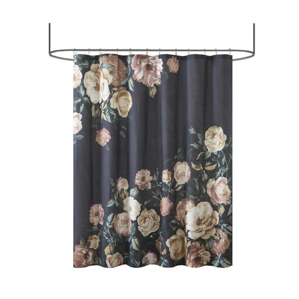 Charisma Cotton Floral Printed Shower Curtain - Image 4
