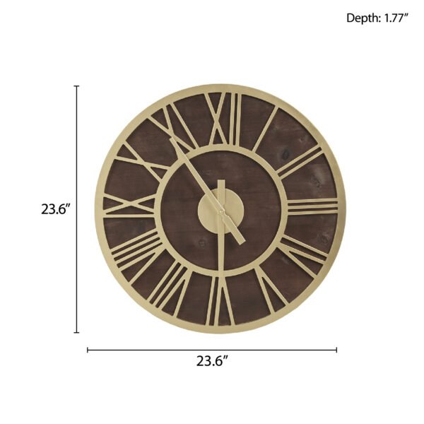 Mason 23.6" Wood Wall Clock - Image 2