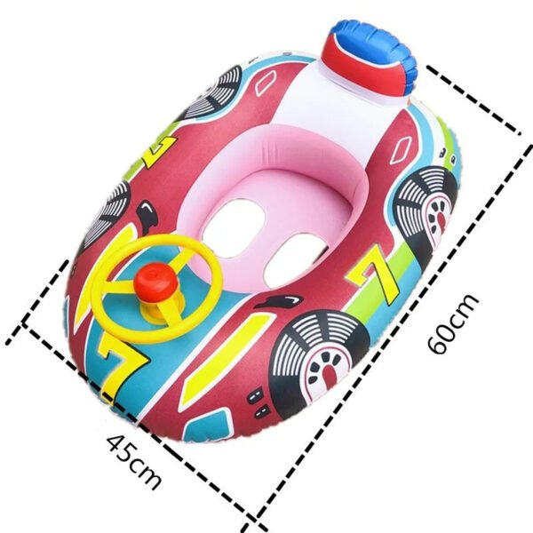 Inflatable Baby Swimming Rings Seat Floating Sun Shade Toddler Swim Circle Fun Pool Bathtub Beach Party Summer Water Toys - Image 2