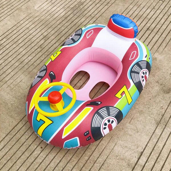 Inflatable Baby Swimming Rings Seat Floating Sun Shade Toddler Swim Circle Fun Pool Bathtub Beach Party Summer Water Toys - Image 3