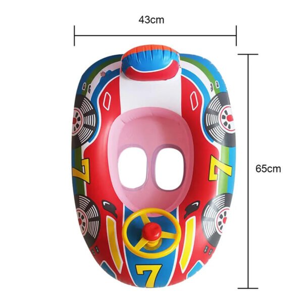 Inflatable Baby Swimming Rings Seat Floating Sun Shade Toddler Swim Circle Fun Pool Bathtub Beach Party Summer Water Toys - Image 8