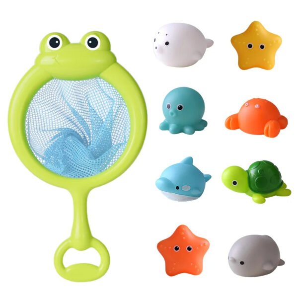 Baby Cute Induction Luminous Animal Bath Toys Bathtub Colorful LED Lighting Toys Waterproof for Toddler Infant Boys Girls Gift - Image 12
