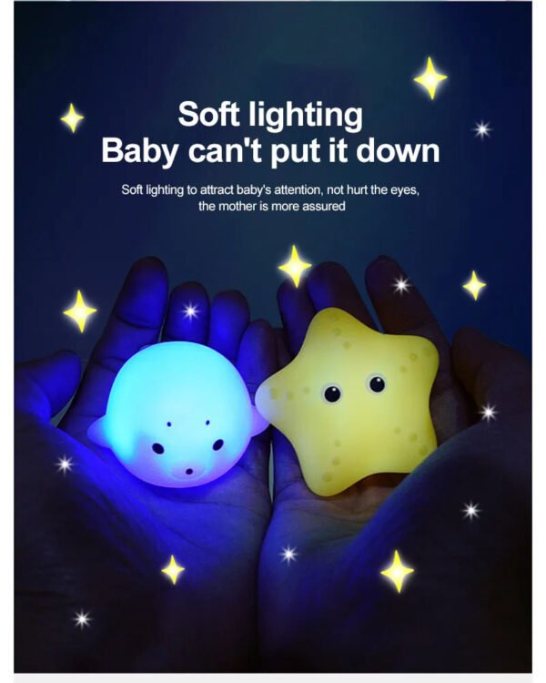 Baby Cute Induction Luminous Animal Bath Toys Bathtub Colorful LED Lighting Toys Waterproof for Toddler Infant Boys Girls Gift - Image 45