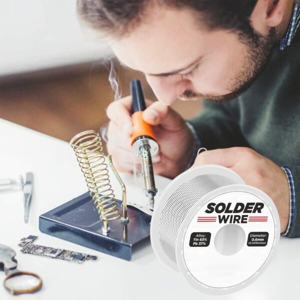 Solder Wire 5 Pack Rosin Core Flux Soldering Wire 63/37 63% Tin (Sn)37% Lead (Pb) 1 pc 50 gms 5 Core solder wireRatings Best Deal (5 Pieces) - Image 6