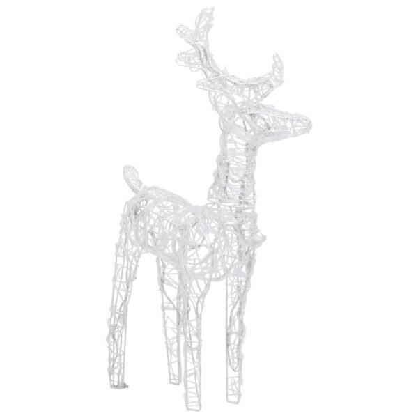 Christmas Reindeers 2 pcs Warm White 80 LEDs Acrylic - Image 4