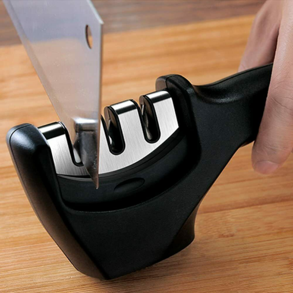 KNIFE SHARPENER Ceramic Tungsten Kitchen Knives Blade Sharpening System Tool USA XH - Image 3