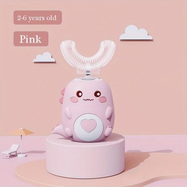 Ultrasonic Kid's U-Shaped Electric Toothbrush; Three Cleaning Modes; 60S Smart Reminder; Food-grade Silicone; Cartoon Modeling Design - Image 14