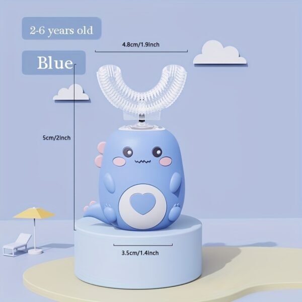 Ultrasonic Kid's U-Shaped Electric Toothbrush; Three Cleaning Modes; 60S Smart Reminder; Food-grade Silicone; Cartoon Modeling Design - Image 15