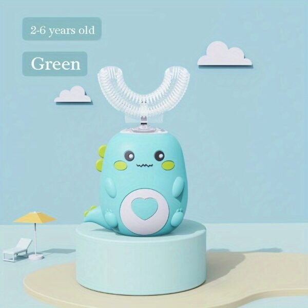 Ultrasonic Kid's U-Shaped Electric Toothbrush; Three Cleaning Modes; 60S Smart Reminder; Food-grade Silicone; Cartoon Modeling Design - Image 16