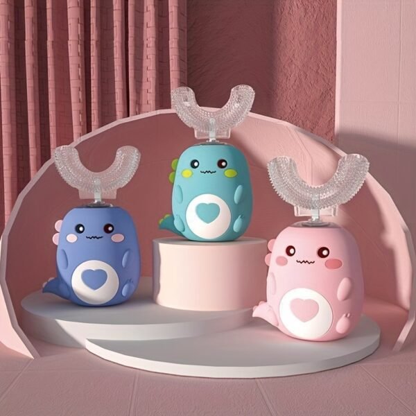 Ultrasonic Kid's U-Shaped Electric Toothbrush; Three Cleaning Modes; 60S Smart Reminder; Food-grade Silicone; Cartoon Modeling Design - Image 13