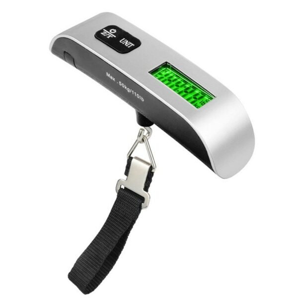 Digital Luggage Scale;  Hanging Baggage Scale with Backlit LCD Display;  Travel Weight Scale ;  Portable Suitcase Weighing Scale with Hook;  110 Lb Capacity;  Battery Included - Image 2