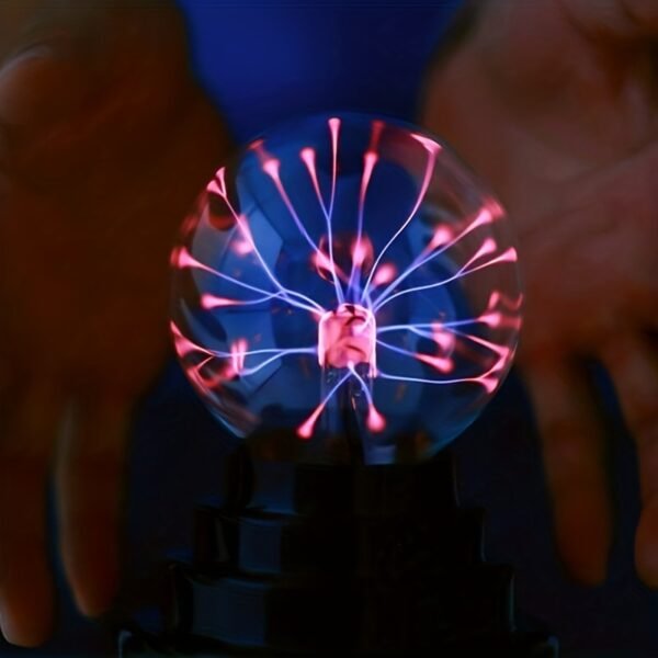 3 Inches Electrostatic Touch Induction Plasma Ball Magic Glow; Ion Generator Lamp Ball Magic Ion Lamp Magic Ball Christmas Birthday Gift Without Battery - Image 2