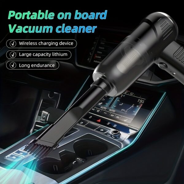 1pc Wireless Handheld High Suction Mini Car Vacuum Cleaner Cordless 10000PA Suction Household And Car Lightweight Vacuum Cleaner (Comes With Battery) - Image 2
