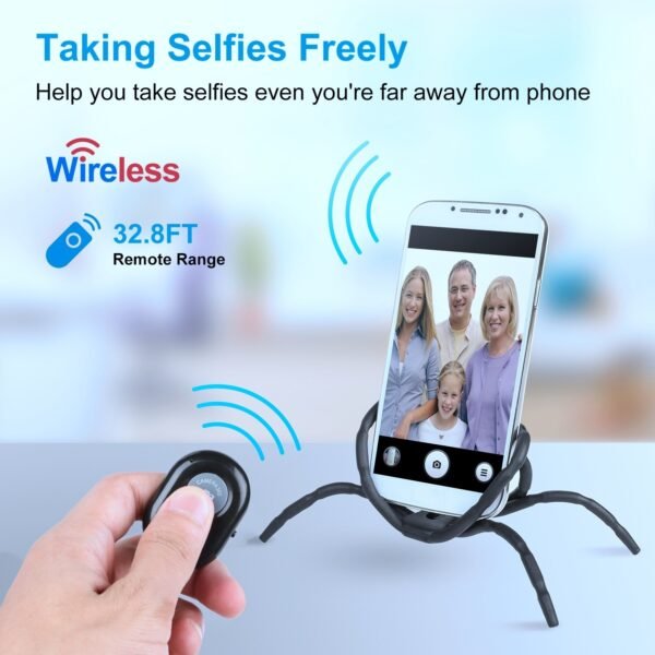 Flexible Spider Phone Stand Bendable Spider Phone Holder Phone Selfie Remote Cradle - Image 2