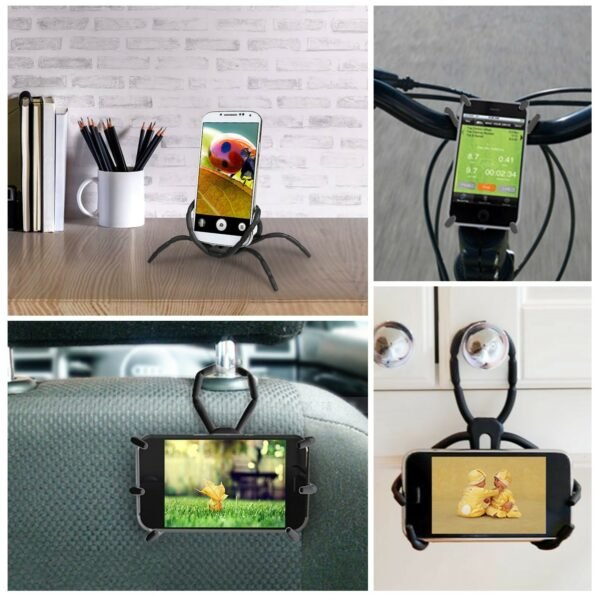 Flexible Spider Phone Stand Bendable Spider Phone Holder Phone Selfie Remote Cradle - Image 5