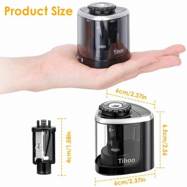Electric Pencil Sharpener Auto Manual Pencil Sharpener Pencil Sharpener Battery Powered Pencil Sharpener - Image 4