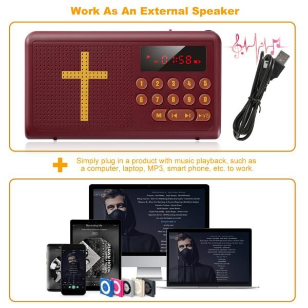 Talking Bible Audio Bible Player English King James Version Bible Reading Player Electronic Bible Talking - Image 3