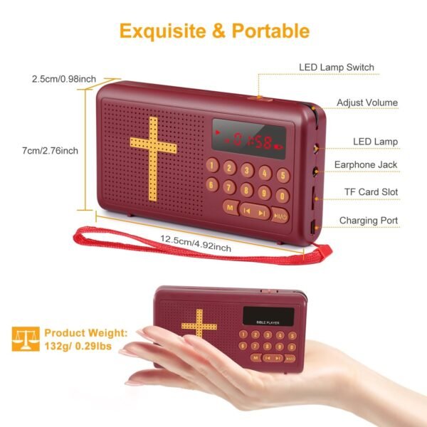 Talking Bible Audio Bible Player English King James Version Bible Reading Player Electronic Bible Talking - Image 7