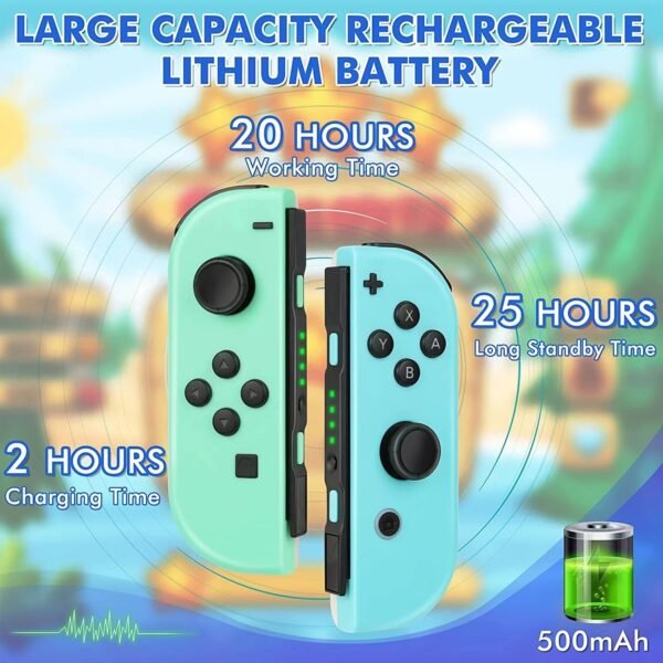 Wireless Switch Controller Joys Con Gamepad For Switch Control With Straps Dual Vibration Joysticks For Switch Joypad - Image 12