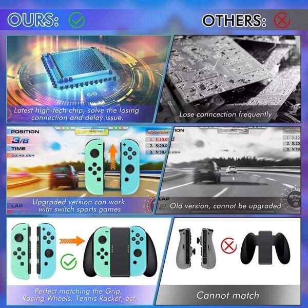 Wireless Switch Controller Joys Con Gamepad For Switch Control With Straps Dual Vibration Joysticks For Switch Joypad - Image 58