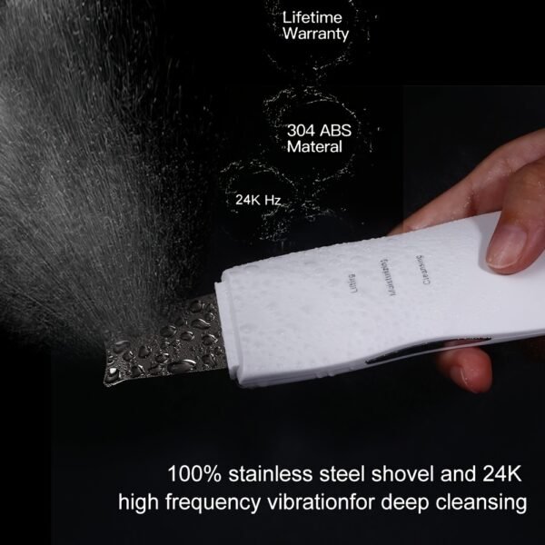 Ultrasonic Skin Scrubber Deep Face Cleaning Machine Peeling Shovel Facial Pore Cleaner Face Skin Scrubber Lift Beauty Instrument - Image 4