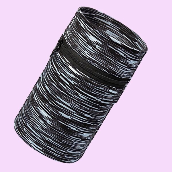 Phone Sports Armband Sleeve; Cell Mobile Phone Zipper Armband Black And White Stripes For Running; Fitness And Gym - Image 3