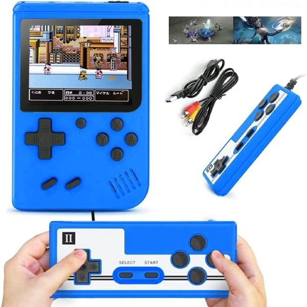 Retro Handheld Game Console; Portable Video Game Console For Children With 400 Classical FC Games 3.0-Inch Screen 1020mAh Rechargeable Battery Support For TV Connection And Two Players - Image 51