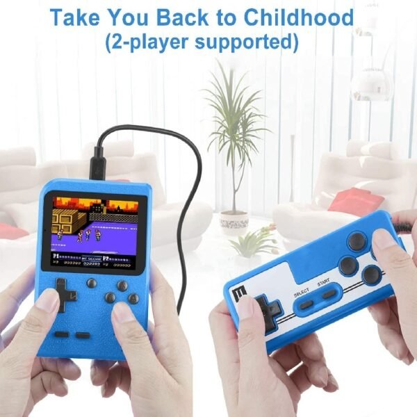 Retro Handheld Game Console; Portable Video Game Console For Children With 400 Classical FC Games 3.0-Inch Screen 1020mAh Rechargeable Battery Support For TV Connection And Two Players - Image 53