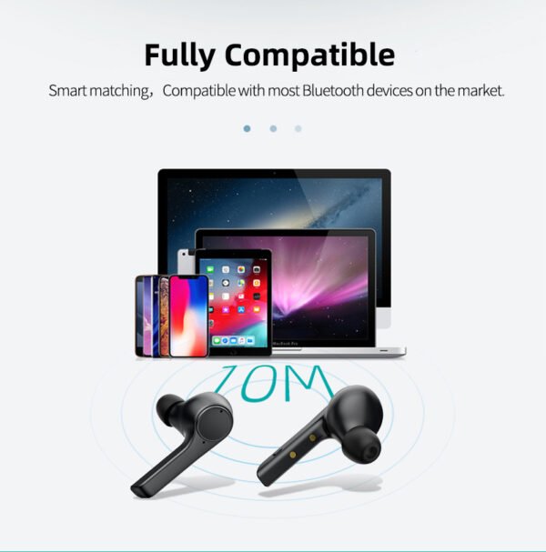 Garyway H2 Bluetooth 5.0 Headphones ENC Noice Canceling Earbuds With Mics 620mAh Battery Earphones Smart Touch Control Headsets - Image 6