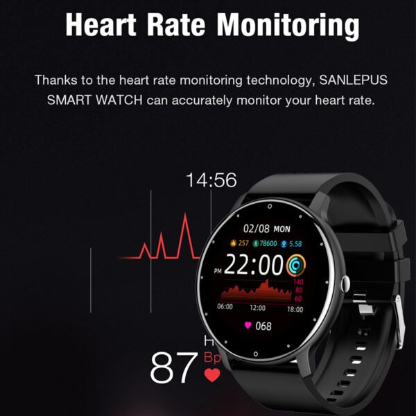 New Smart Watch Men Full Touch Screen Sport Fitness Watch IP67 Waterproof Bluetooth For Android ios smartwatch Men+box - Image 7