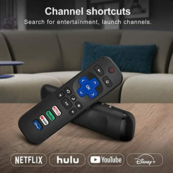 (Pack of 2) Replaced Remote Control Only for Roku TV; Compatible for TCL/Hisense/Onn/Sharp/Element/Westinghouse/Philips Roku Series Smart TVs (Not for Roku Stick and Box) - Image 5