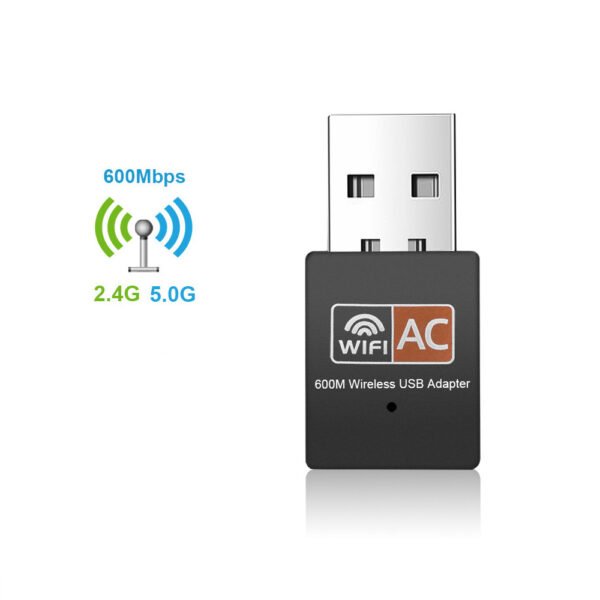 600Mbps Wireless Network Card 2.4GHz 5GHz Dual Band USB WiFi Adapter 802.11b/n/g/ac Mini WiFi Dongle Wifi Receiver For Computer - Image 2