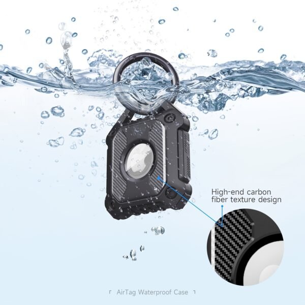 Waterproof Airtag Keychain Holder Case; Screw Full Cover Compatible For Apple Air Tag Tracker Key Ring Anti-Scratch Anti-Lost Cover - Image 5