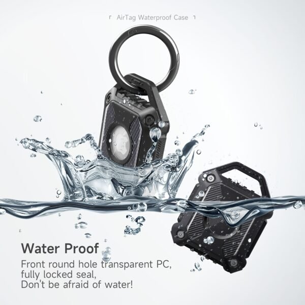Waterproof Airtag Keychain Holder Case; Screw Full Cover Compatible For Apple Air Tag Tracker Key Ring Anti-Scratch Anti-Lost Cover - Image 10