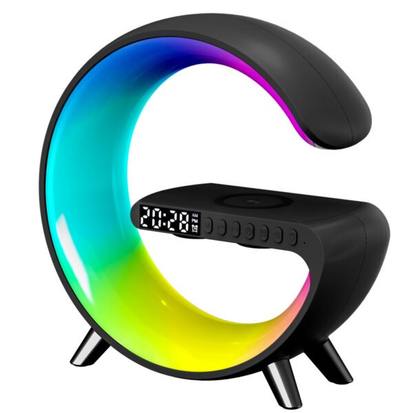 RGB Light Bar Smart Light Sunrise Alarm Clock; Dimmable Table Lamp With Fast Wireless Charger Alarm Clock For Heavy Sleepers Adults For Bedroom; Dorm; Gift - Image 2