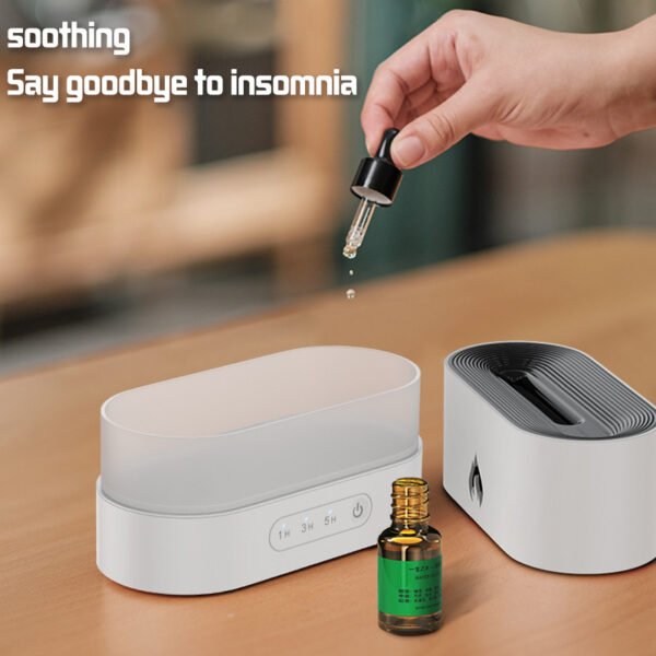 USB Simulation Flame Night Light with 250ML Water Tank Humidifier Aroma Diffuser Home Office Bedroom Car Atmosphere Desk Lamp - Image 13