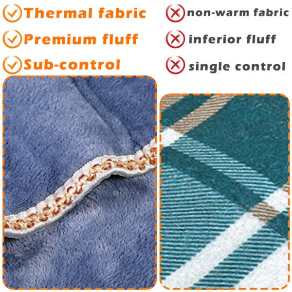 1.8m Flannel Electric Blanket Thicker Heater Heated Blanket Mattress Double Body Heating Blankets Thermostat Winter Body Warmer - Image 102