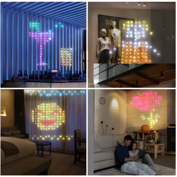 Smart Bluetooth App Control RGB Curtain Lights LED Color Changing Fairy Light DIY Picture Window Christmas Wedding Bedroom Decor - Image 4