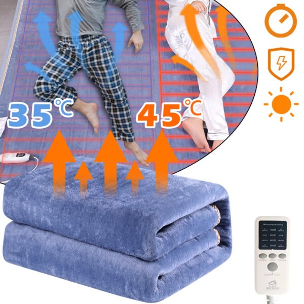 180CM Flannel Electric Blanket Thicker Heater Heated Blanket Mattress Double Body Heating Blankets Thermostat Winter Body Warmer - Image 51