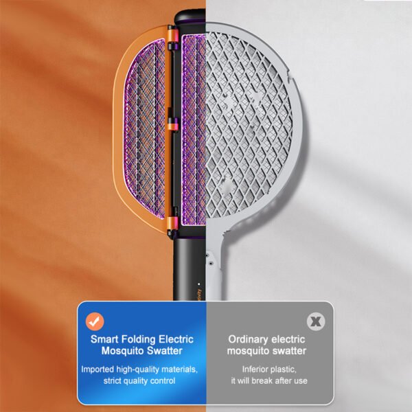 Foldable Portable Mosquito Swatter Safety Electric Shock Mosquito Killer Mute Home 365° UV Fly Trap Repellent Outdoor Bug Zapper - Image 13