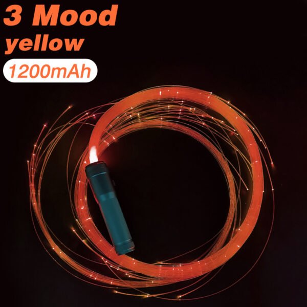 LED Fiber Optic Whip Disco Dance Whips 360° Swivel Glowing Whip 10 Modes Sparkle Flow Toy Rechargeable Light-Up Whip Party Props - Image 43