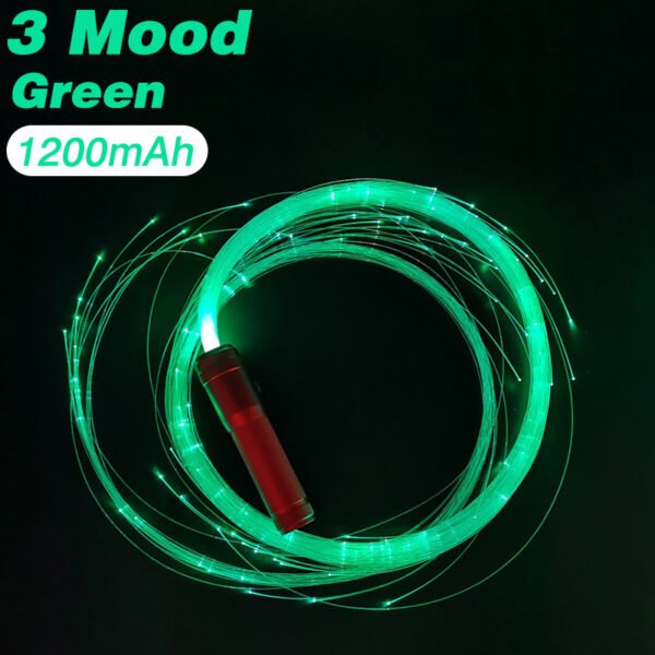 LED Fiber Optic Whip Disco Dance Whips 360° Swivel Glowing Whip 10 Modes Sparkle Flow Toy Rechargeable Light-Up Whip Party Props - Image 36