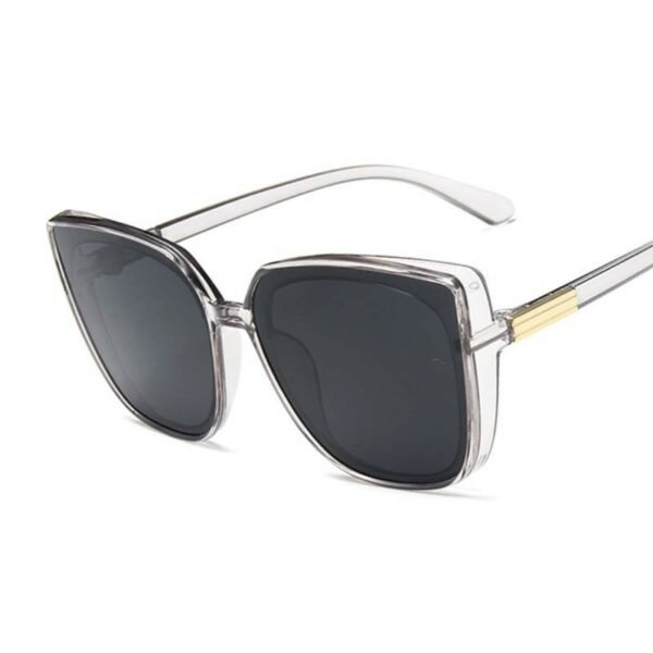 Designer Cat Eye Sunglasses Woman Vintage Black Mirror Sun Glasses For Fashion Big Frame Cool Sexy Female Oculos - Image 29