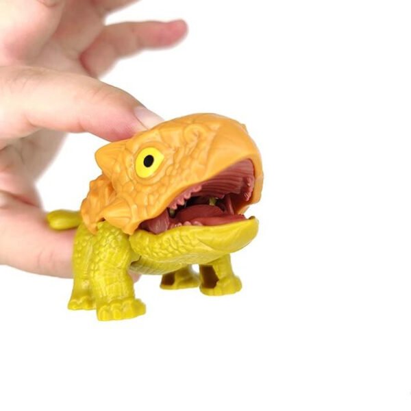 3pcs Finger Dinosaur Tricky Tyrannosaurus Model Biting Hand Fidget Jurassic Dino Toy for Children Kids Dino Movable Joints Gift - Image 3