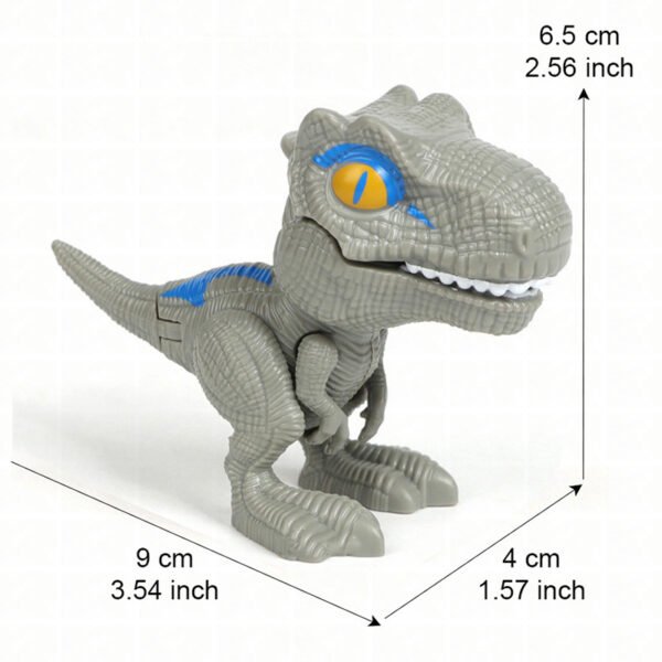 3pcs Finger Dinosaur Tricky Tyrannosaurus Model Biting Hand Fidget Jurassic Dino Toy for Children Kids Dino Movable Joints Gift - Image 4