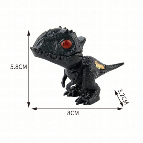3pcs Finger Dinosaur Tricky Tyrannosaurus Model Biting Hand Fidget Jurassic Dino Toy for Children Kids Dino Movable Joints Gift - Image 5