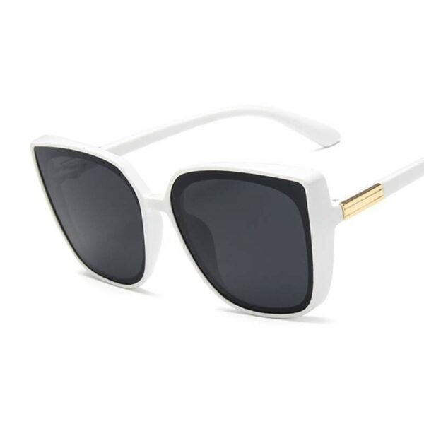 Designer Cat Eye Sunglasses Woman Vintage Black Mirror Sun Glasses For Fashion Big Frame Cool Sexy Female Oculos - Image 8