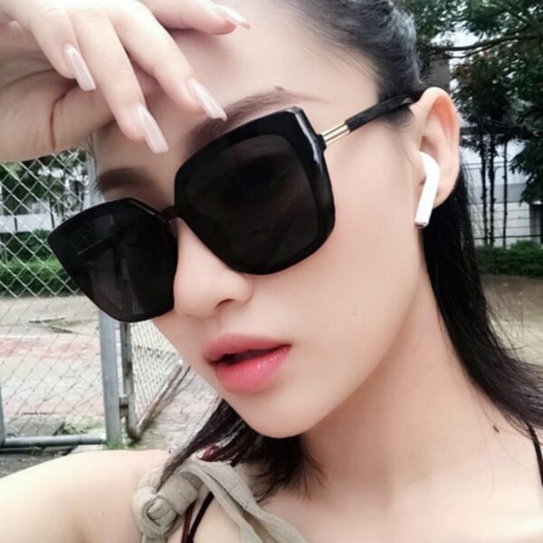 Designer Cat Eye Sunglasses Woman Vintage Black Mirror Sun Glasses For Fashion Big Frame Cool Sexy Female Oculos - Image 17